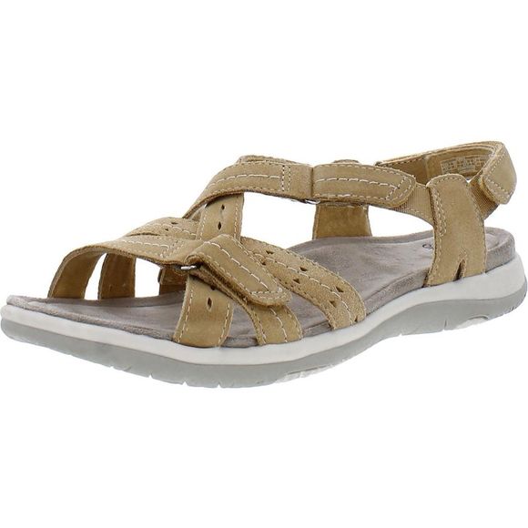 Earth Origins Shoes - Earth Origins Womens Sammie Yellow Suede Open Toe Sport Sandals Shoes NWOB